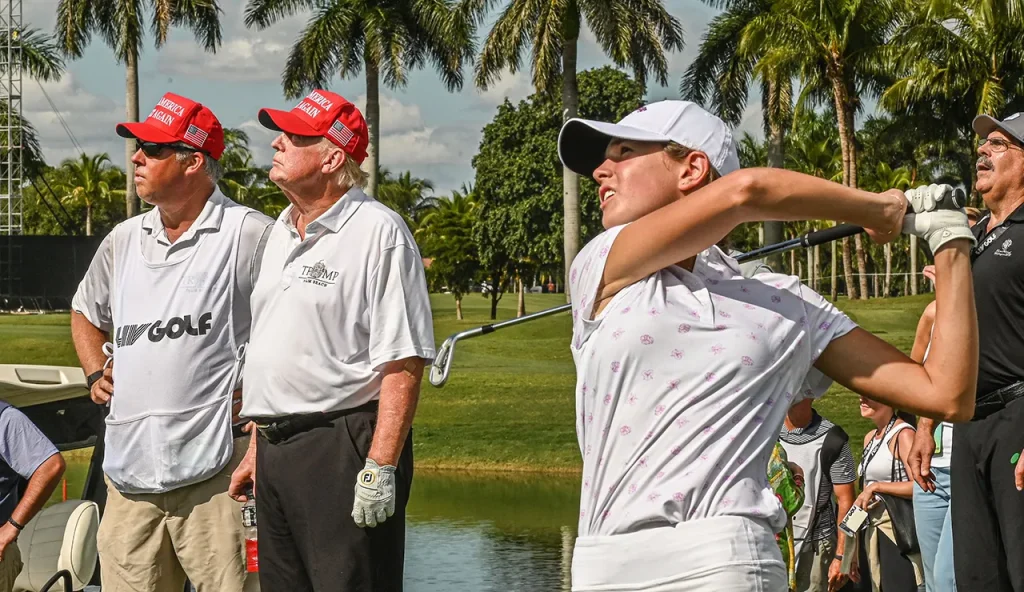 Kai Trump downplays golfing with President: ‘He’s my grandpa’